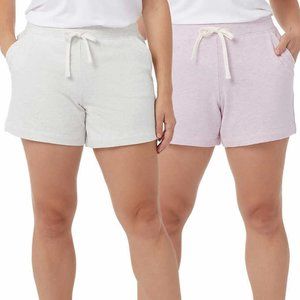 New 2-pack 32 DEGREES Cool Women Ladies Pull on Shorts Shorts White Size XXL Nwt